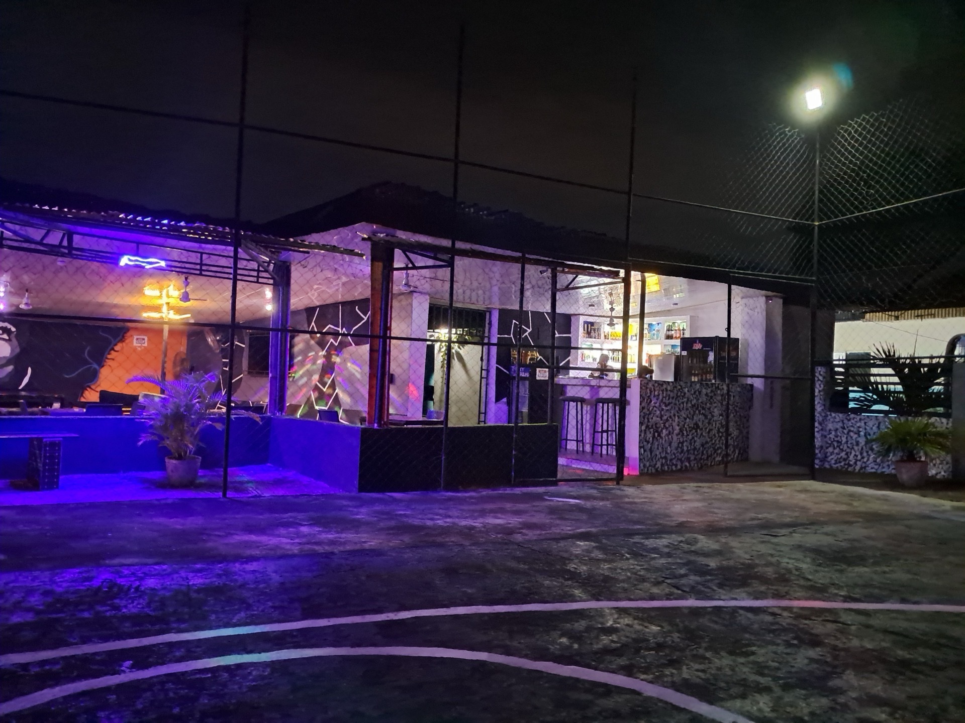 Ventis venue exterior at night